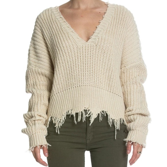 Striped Sweater Elan Distressed Sweater Elan Sweaters Elan Black